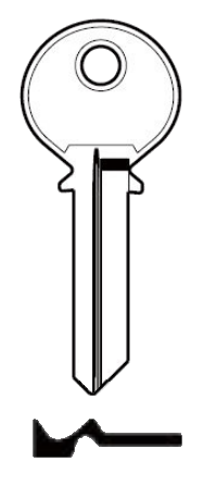 Afbeelding van Silca Cilindersleutel staal ZE6RL