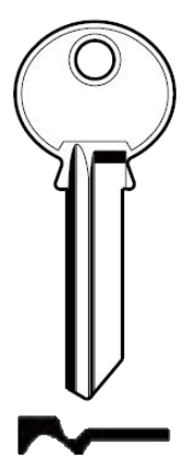 Afbeelding van Silca Cilindersleutel staal ZE6L