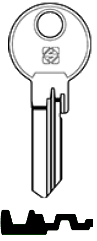 Afbeelding van Silca Cilindersleutel staal ZE64R