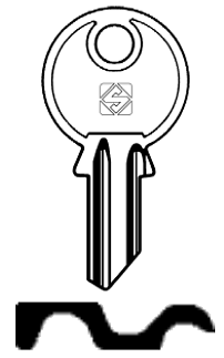 Afbeelding van Silca Cilindersleutel staal ZE7