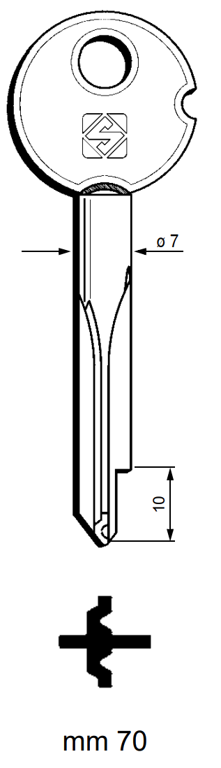 Afbeelding van Silca Stersleutel ijzer XZ3A