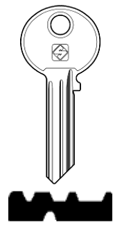 Afbeelding van Silca Cilindersleutel staal WK13