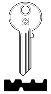 Afbeelding van Silca Cilindersleutel staal WK14