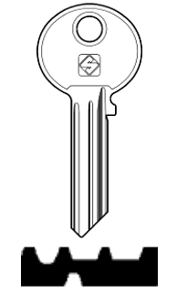 Afbeelding van Silca Cilindersleutel staal WK15