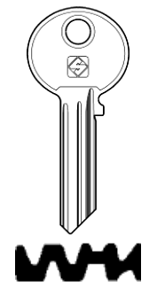 Afbeelding van Silca Cilindersleutel staal WK17R