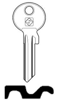 Afbeelding van Silca Cilindersleutel staal WK1X