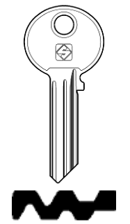 Afbeelding van Silca Cilindersleutel staal WK10