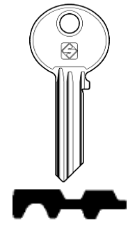 Afbeelding van Silca Cilindersleutel staal WK19