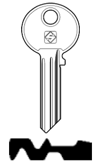 Afbeelding van Silca Cilindersleutel staal WK2