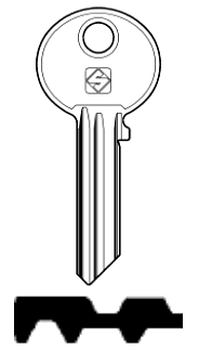 Afbeelding van Silca Cilindersleutel staal WK20