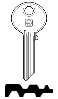Afbeelding van Silca Cilindersleutel staal WK22