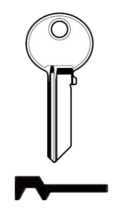 Afbeelding van Silca Cilindersleutel staal WK23