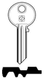 Afbeelding van Silca Cilindersleutel staal WK27