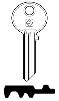 Afbeelding van Silca Cilindersleutel staal WK29