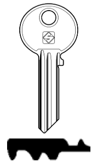 Afbeelding van Silca Cilindersleutel staal WK30