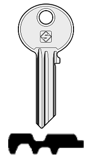 Afbeelding van Silca Cilindersleutel staal WK31