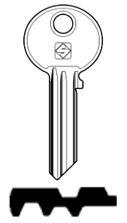 Afbeelding van Silca Cilindersleutel staal WK33
