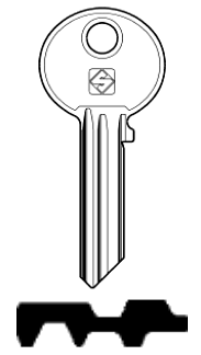 Afbeelding van Silca Cilindersleutel staal WK37