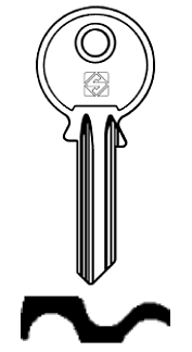 Afbeelding van Silca Cilindersleutel staal WK3