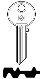 Afbeelding van Silca Cilindersleutel staal WK48