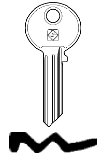 Afbeelding van Silca Cilindersleutel staal WK6