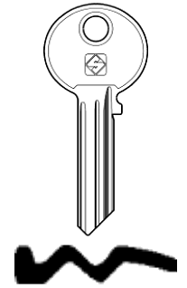 Afbeelding van Silca Cilindersleutel staal WK6R