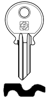 Afbeelding van Silca Cilindersleutel staal WK73