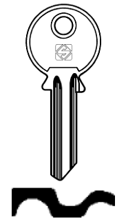 Afbeelding van Silca Cilindersleutel staal WK8