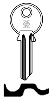 Afbeelding van Silca Cilindersleutel staal WK8R