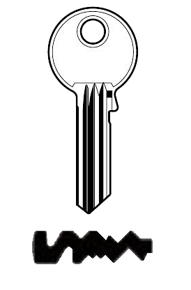 Afbeelding van Silca Cilindersleutel brass GE95R