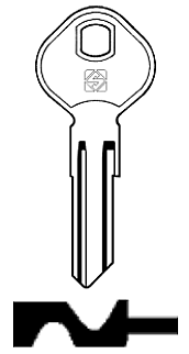 Afbeelding van Silca Cilindersleutel staal GE17