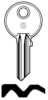 Afbeelding van Silca Cilindersleutel staal GE18