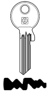 Afbeelding van Silca Cilindersleutel staal GE178RX-16