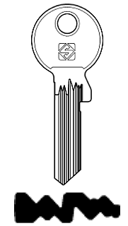 Afbeelding van Silca Cilindersleutel staal GE178RX-15