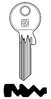 Afbeelding van Silca Cilindersleutel staal GE182X