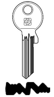 Afbeelding van Silca Cilindersleutel staal GE178RX-8