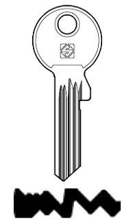 Afbeelding van Silca Cilindersleutel staal GE178RX-7