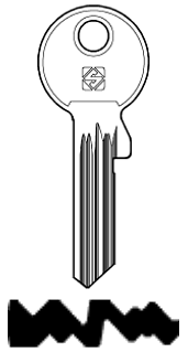 Afbeelding van Silca Cilindersleutel staal GE178RX-2