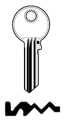 Afbeelding van Silca Cilindersleutel brass GE107R