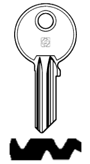 Afbeelding van Silca Cilindersleutel staal GE28