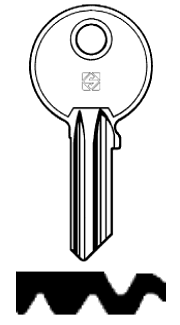 Afbeelding van Silca Cilindersleutel brass GE23