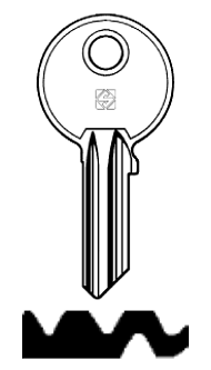 Afbeelding van Silca Cilindersleutel brass GE23R