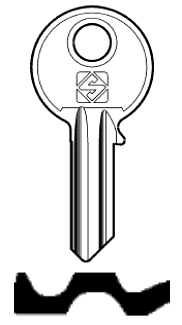 Afbeelding van Silca Cilindersleutel brass GE2R