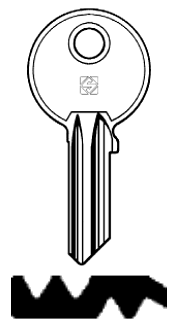 Afbeelding van Silca Cilindersleutel staal GE30