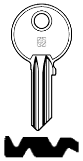 Afbeelding van Silca Cilindersleutel staal GE31