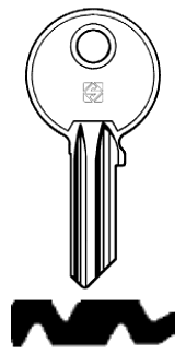 Afbeelding van Silca Cilindersleutel staal GE31R