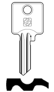 Afbeelding van Silca Cilindersleutel staal GE32