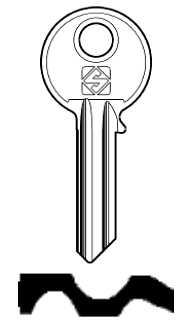 Afbeelding van Silca Cilindersleutel brass GE3