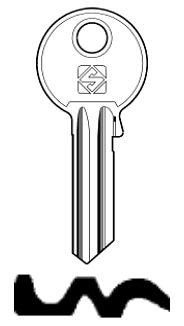 Afbeelding van Silca Cilindersleutel staal GE4