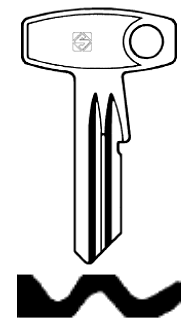 Afbeelding van Silca Autosleutel z/plastic kop staal GE6R